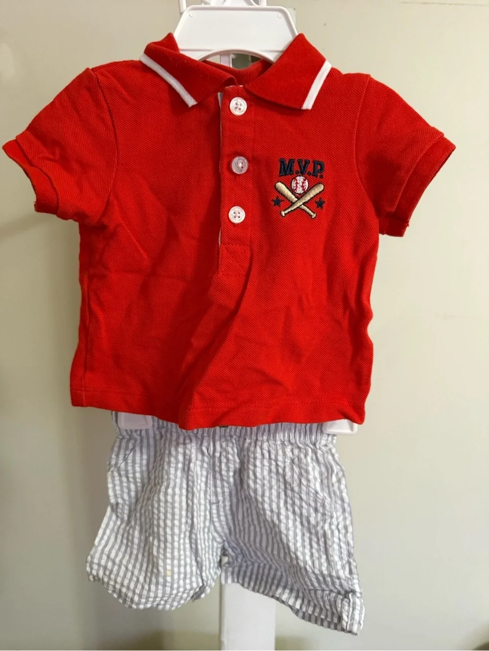 Bundle of 2 Little Me Baseball Outfits